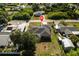 This aerial shows the home's location and surroundings, highlighting its proximity to local roads and neighborhood features at 3254 Great Neck St, Port Charlotte, FL 33952