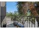 The balcony provides a peaceful place to unwind and admire the views of the beautiful foliage at 1010 Central Ave # 227, St Petersburg, FL 33705