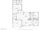 Layout of the house including living room, kitchen, three bedrooms, two bathrooms, laundry room, and garage at 10954 96Th St, Largo, FL 33773