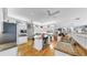 Spacious kitchen featuring white cabinetry, a center island, and modern appliances at 1141 Myrtle Rd, Valrico, FL 33596