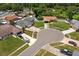 Expansive aerial view of a well-maintained neighborhood with lush greenery and neatly kept lawns at 12804 Bert Pl, Tampa, FL 33625