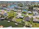 This waterfront home offers views of the canal and neighborhood at 13920 Berkowitz Ave, Hudson, FL 34667
