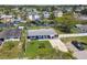Beautiful blue home on the water offers a private backyard and a convenient driveway for easy parking at 13920 Berkowitz Ave, Hudson, FL 34667