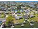 Picturesque waterfront property offering a serene view, a private dock, and a peaceful neighborhood setting at 13920 Berkowitz Ave, Hudson, FL 34667