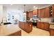 Well-equipped kitchen featuring an island and stainless steel appliances, offering ample counter space at 16170 Colchester Palms Dr, Tampa, FL 33647