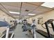 Well-equipped gym featuring treadmills, exercise bikes, and various fitness machines at 17920 Gulf Blvd # 208, Redington Shores, FL 33708