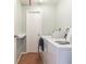 Efficient laundry room with washing machine and dryer, offering convenience for everyday laundry needs at 17920 Gulf Blvd # 208, Redington Shores, FL 33708