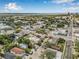 An aerial view of the neighborhood featuring houses, streets, and proximity to the ocean at 215 S Westland Ave # 3, Tampa, FL 33606