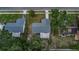A top-down aerial view of a well-maintained single-Gathering home in a residential area at 2415 Devonwoode Pl, Seffner, FL 33584