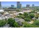 The aerial shot captures a lovely neighborhood near the bay and city at 3109 W Granada St, Tampa, FL 33629