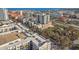 A scenic aerial view of apartment buildings with rooftop details and a water view backdrop at 400 4Th S Ave # 508, St Petersburg, FL 33701