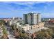 An aerial shot showcasing apartment buildings with water views at 400 4Th S Ave # 508, St Petersburg, FL 33701
