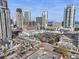 An aerial view of the city with tall buildings, parking garages, and sunny skies at 400 4Th S Ave # 508, St Petersburg, FL 33701