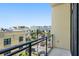 Enjoy city views from this condo's balcony, complete with sleek glass railings at 400 4Th S Ave # 508, St Petersburg, FL 33701