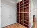 Interior space showcasing custom, built-in wooden shelves perfect for storage and organization at 400 4Th S Ave # 508, St Petersburg, FL 33701