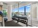 Bright gym with weight racks and a view of the pool at 400 4Th S Ave # 508, St Petersburg, FL 33701