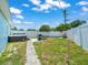 Well-kept backyard featuring a cozy hot tub, grilling area, and ample space for outdoor entertaining at 4005 W Coachman Ave, Tampa, FL 33611