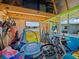 Organized storage shed with outdoor equipment, toys, and room for all your recreational gear at 4005 W Coachman Ave, Tampa, FL 33611
