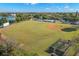 Aerial view of a community baseball field, perfect for local games and recreation at 427 21St N Ave, St Petersburg, FL 33704