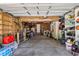 Spacious garage that includes washer and dryer, as well as plenty of shelving for storage at 427 21St N Ave, St Petersburg, FL 33704