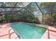 Screened-in pool and patio offering privacy and protection from the elements at 4388 Tiffin Ave, Spring Hill, FL 34609