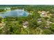 Expansive property with trees, and lake views, showcases the tranquil setting and spacious grounds at 525 Gornto Lake Rd, Brandon, FL 33510