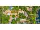 Expansive property with trees and proximity to the lake. Beautiful aerial view of the property lines at 525 Gornto Lake Rd, Brandon, FL 33510