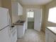 Kitchen featuring granite-look countertops, white cabinets and tiled flooring at 844 20Th S St, St Petersburg, FL 33712