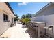 Outdoor patio with dining area and view towards the pool, ideal for outdoor gatherings at 13168 84Th Ter, Seminole, FL 33776