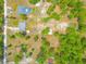 This aerial view highlights the property's layout and the surrounding natural landscape at 15207 Taralane Ave, Brooksville, FL 34604