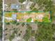 Expansive aerial view showing the property's boundaries and surrounding greenery at 15207 Taralane Ave, Brooksville, FL 34604