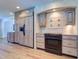 Stylish kitchen featuring custom cabinets, countertops, and modern appliances, perfect for cooking at 1670 Fox Rd, Clearwater, FL 33764