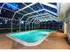 Beautiful screened in pool with ample space for lounging and perfect for enjoying evening swims at 1670 Fox Rd, Clearwater, FL 33764