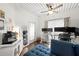 Home office area with desk and equipment and hardwood flooring at 2410 W Azeele St # 214, Tampa, FL 33609