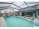 Private screened pool with ample seating and backyard views, perfect for entertaining at 2781 Dolores Home Ave, Valrico, FL 33594