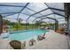 Enjoy the screened-in pool, perfect for relaxation and recreation in the sun at 2781 Dolores Home Ave, Valrico, FL 33594