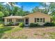 Single-story home featuring a lovely front lawn and classic window shutters at 316 Jenkins Ave, Brooksville, FL 34604