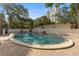 Inviting community pool with brick deck, surrounded by mature trees and landscaping, offering a relaxing escape at 3325 Bayshore Blvd # C36, Tampa, FL 33629