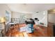This living room with tile floors needs renovations with block walls exposed and could be updated at 3404 Dahlia Pl, Largo, FL 33771