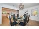 Modern dining room with glass table at 4106 W Fielder St, Tampa, FL 33611
