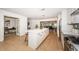 Spacious open-concept kitchen with a large center island and views to dining and living spaces at 4106 W Fielder St, Tampa, FL 33611