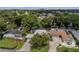 Scenic aerial view of the neighborhood with mature trees and well-maintained lawns at 4304 N River View Ave, Tampa, FL 33607