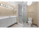 Modern bathroom with tiled stand-up shower and sleek fixtures at 4304 N River View Ave, Tampa, FL 33607