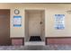 Poolside shower room with pool rules displayed at 501 E Bay Dr # 102, Largo, FL 33770