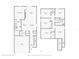 Floor plans displaying bedroom, bathroom, closet, flex space, kitchen, living room, and dining room layouts and dimensions at 7211 Ronnie Gardens Ct, Tampa, FL 33619