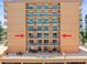 Exterior shot of a condo building showing unit balcony at 7432 Sunshine Skyway S Ln # 402, St Petersburg, FL 33711