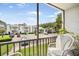 Relaxing balcony view overlooking the parking area, a nice outside seating space at 801 Russell Ln # 252, Brandon, FL 33510