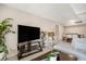 Open-concept living and dining area with natural light, modern decor and tile floors, providing an inviting atmosphere at 801 Russell Ln # 252, Brandon, FL 33510