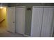 Ample closet space is provided by white bi-fold doors in bedroom at 9722 Indian Key Trl # 116, Seminole, FL 33776
