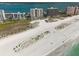 Expansive beach view showcasing the shoreline, turquoise waters, and nearby beachfront condos at 1270 Gulf Blvd # 1901, Clearwater Beach, FL 33767